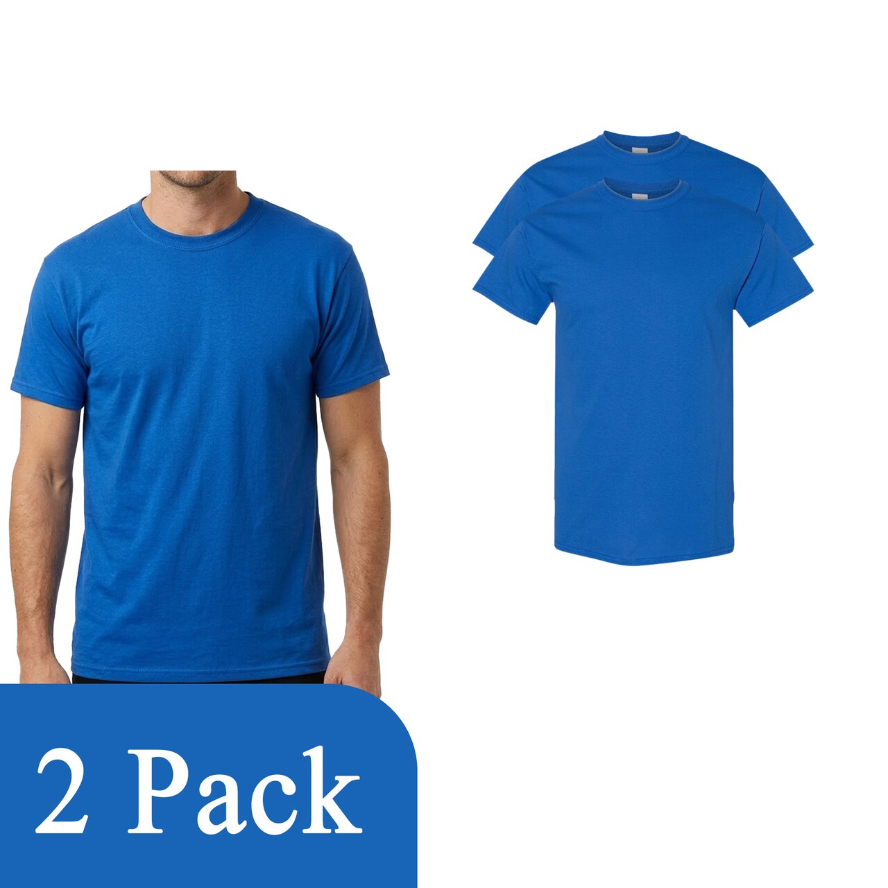 Gildan Heavy Cotton Crewneck T-Shirt, Men's Royal Craft & DIY Blanks Tee